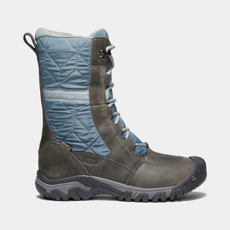 Botas De Nieve Keen Hoodoo III Tall Para Mujer Verde Oliva/Azules - Botas Keen Mexico (516027-LVJ)